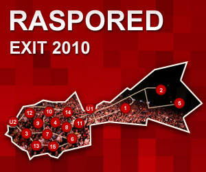 Exit 2010 - Raspored