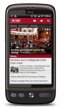 device Android aplikacija B92 proglašena za najbolju i osvojila 8.000 evra