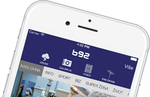 B92 iPhone aplikacija