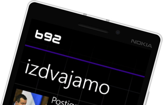 B92 Windows Phone aplikacija